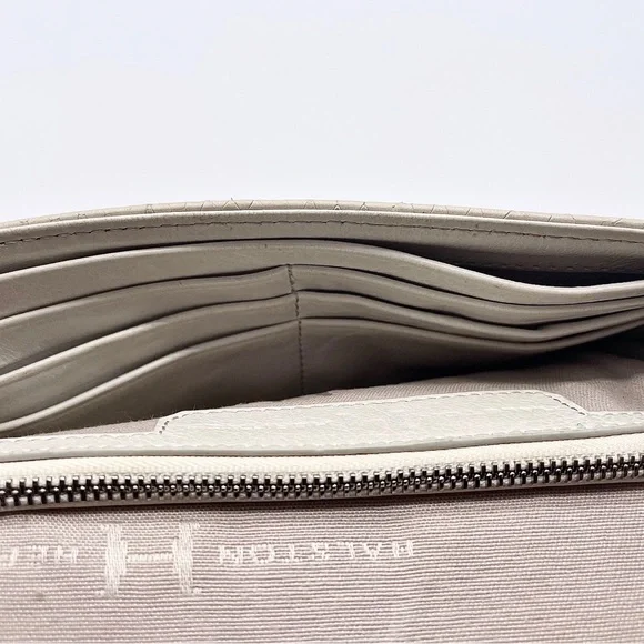 VINTAGE HALSTON Heritage Crossbody Bag Beige Snake Embossed Leather Hand… - Picture 6 of 16